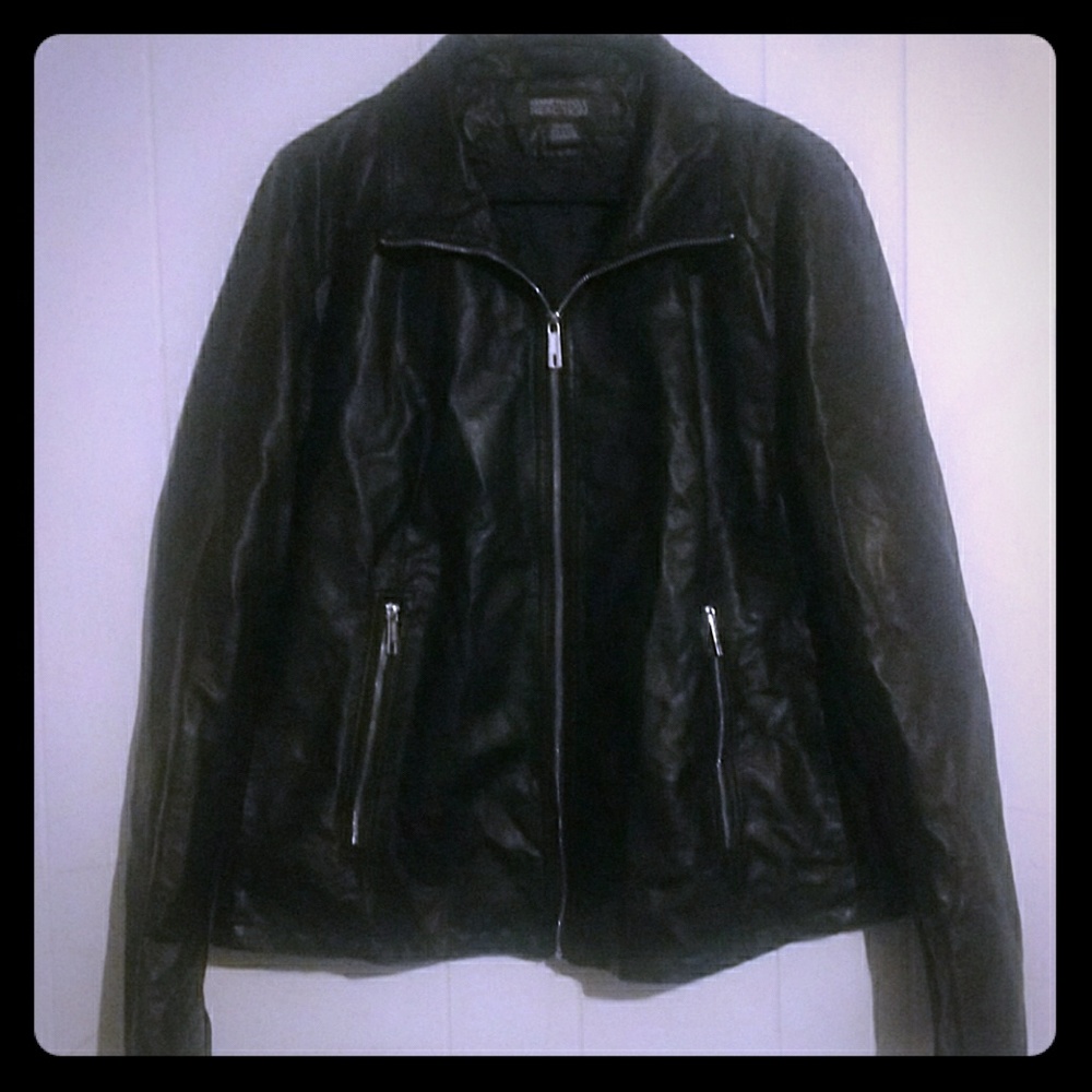 Kenneth Cole Reaction Faux Leather Jacket